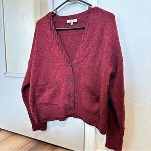 Madewell Burgundy Cardigan